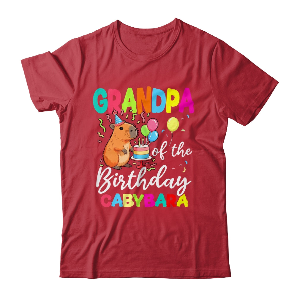 Grandpa Of The Birthday Capybara Girl Bday Party Family Shirt & Hoodie | siriusteestore
