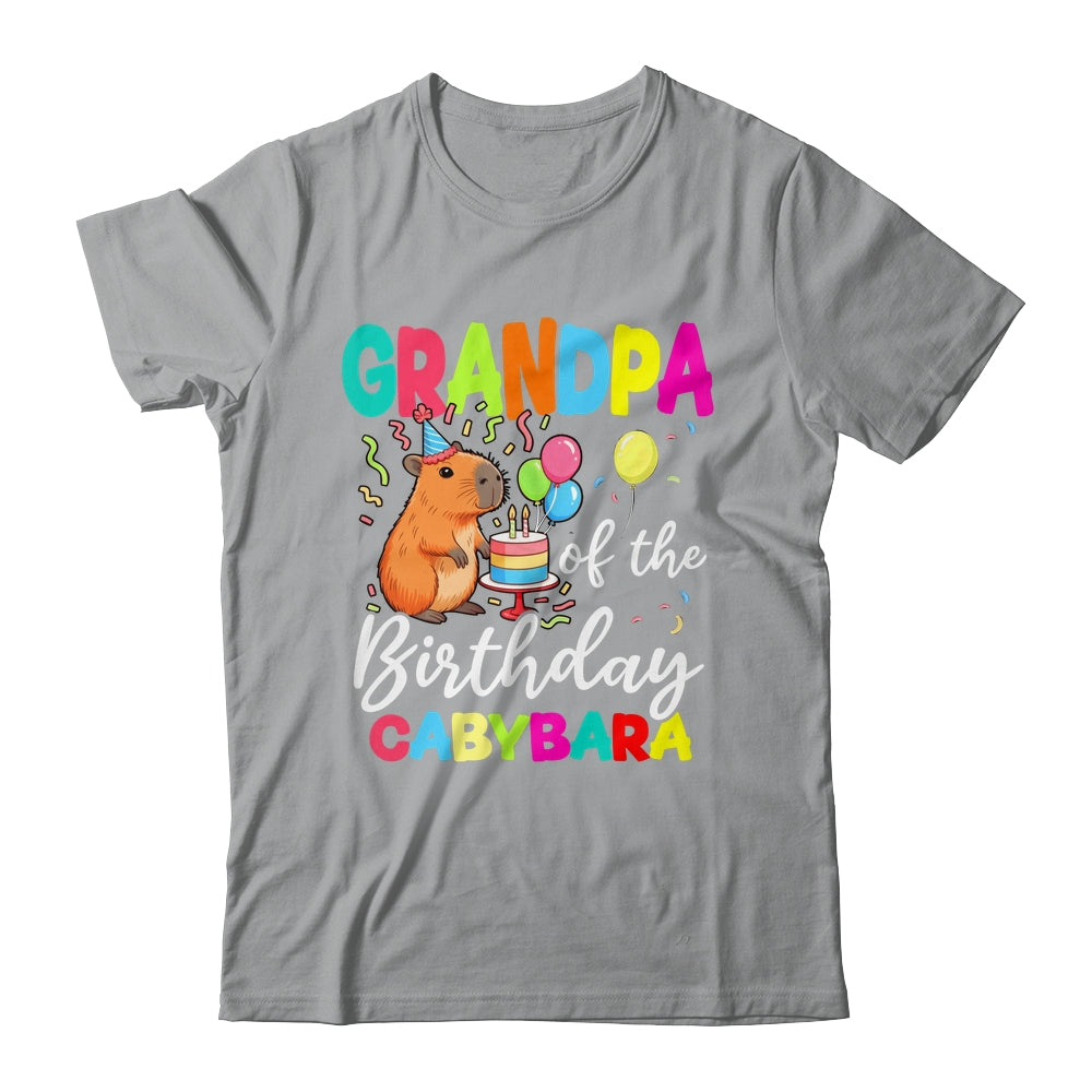 Grandpa Of The Birthday Capybara Girl Bday Party Family Shirt & Hoodie | siriusteestore