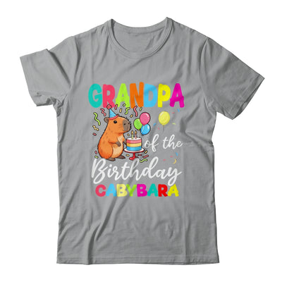 Grandpa Of The Birthday Capybara Girl Bday Party Family Shirt & Hoodie | siriusteestore