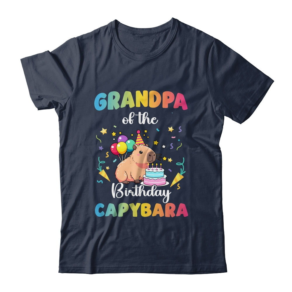 Grandpa Of The Birthday Girl Capybara Bday Party Family Shirt & Hoodie | siriusteestore