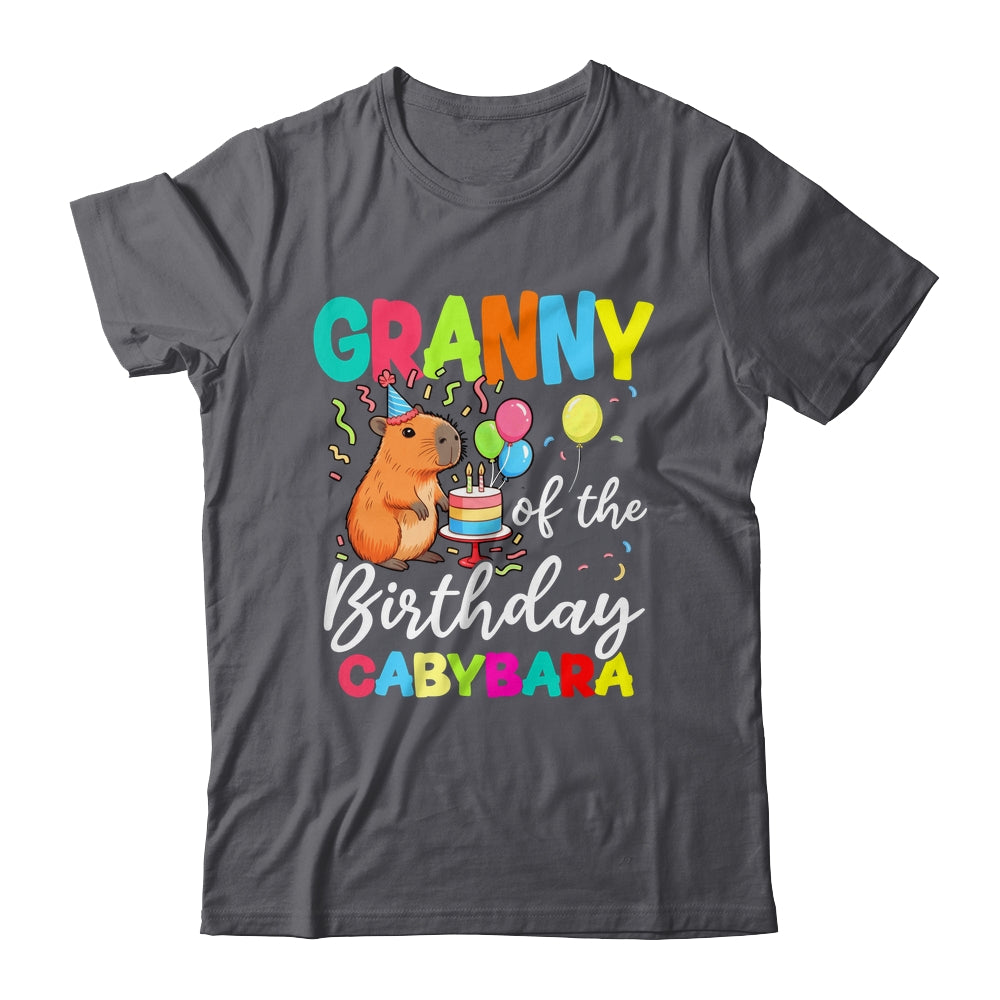 Granny Of The Birthday Capybara Girl Bday Party Family Shirt & Hoodie | siriusteestore