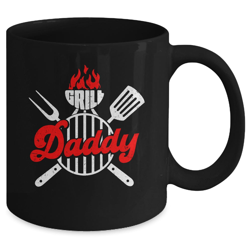 Grill Daddy BBQ Barbecue Grilling Smoking For Men Dad Mug | siriusteestore