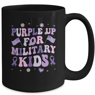 Groovy Military Child Month Purple Up For Military Kids Mug | siriusteestore