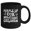 Groovy Purple Up For Military Kids Military Child Month Mug | siriusteestore
