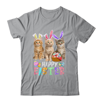 Happy Easter Three Cat Wearing Bunny Ear Kitty Kitten Lover Shirt & Hoodie | siriusteestore