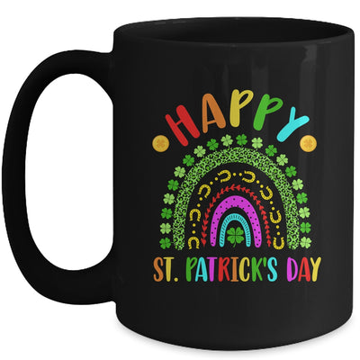 Happy St Saint Patrick's Day Rainbow Colorful Girls Kids Mug | siriusteestore