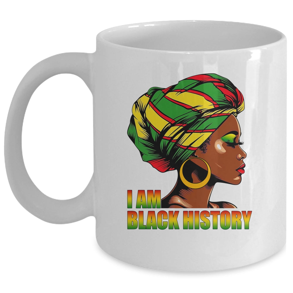 I Am Black History Month African American Juneteenth Mug | siriusteestore