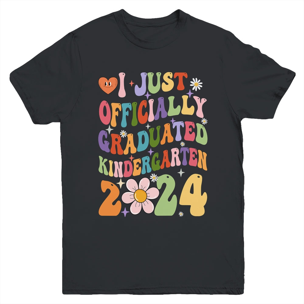 I Officially Graduated Kindergarten Class Of 2024 Graduation Youth Shirt | siriusteestore