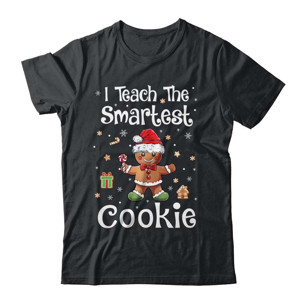 I Teach The Smartest Cookies Christmas Gingerbread Santa Hat Shirt & Sweatshirt | siriusteestore