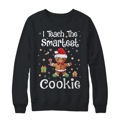 I Teach The Smartest Cookies Christmas Gingerbread Santa Hat Shirt & Sweatshirt | siriusteestore
