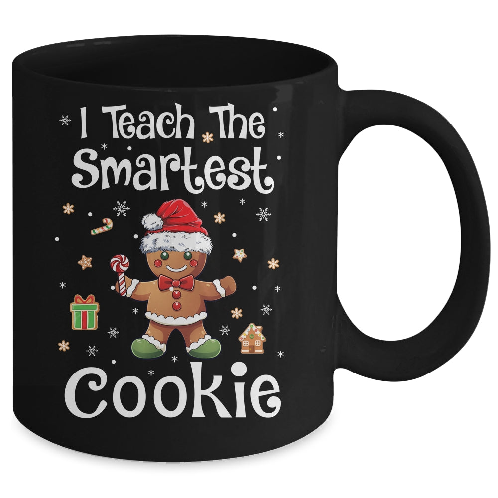 I Teach The Smartest Cookies Christmas Gingerbread Santa Hat Mug | siriusteestore