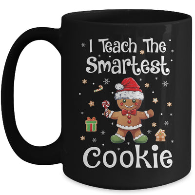 I Teach The Smartest Cookies Christmas Gingerbread Santa Hat Mug | siriusteestore