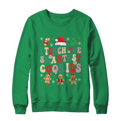I Teach The Smartest Cookies Christmas Xmas Teacher Groovy Shirt & Sweatshirt | siriusteestore