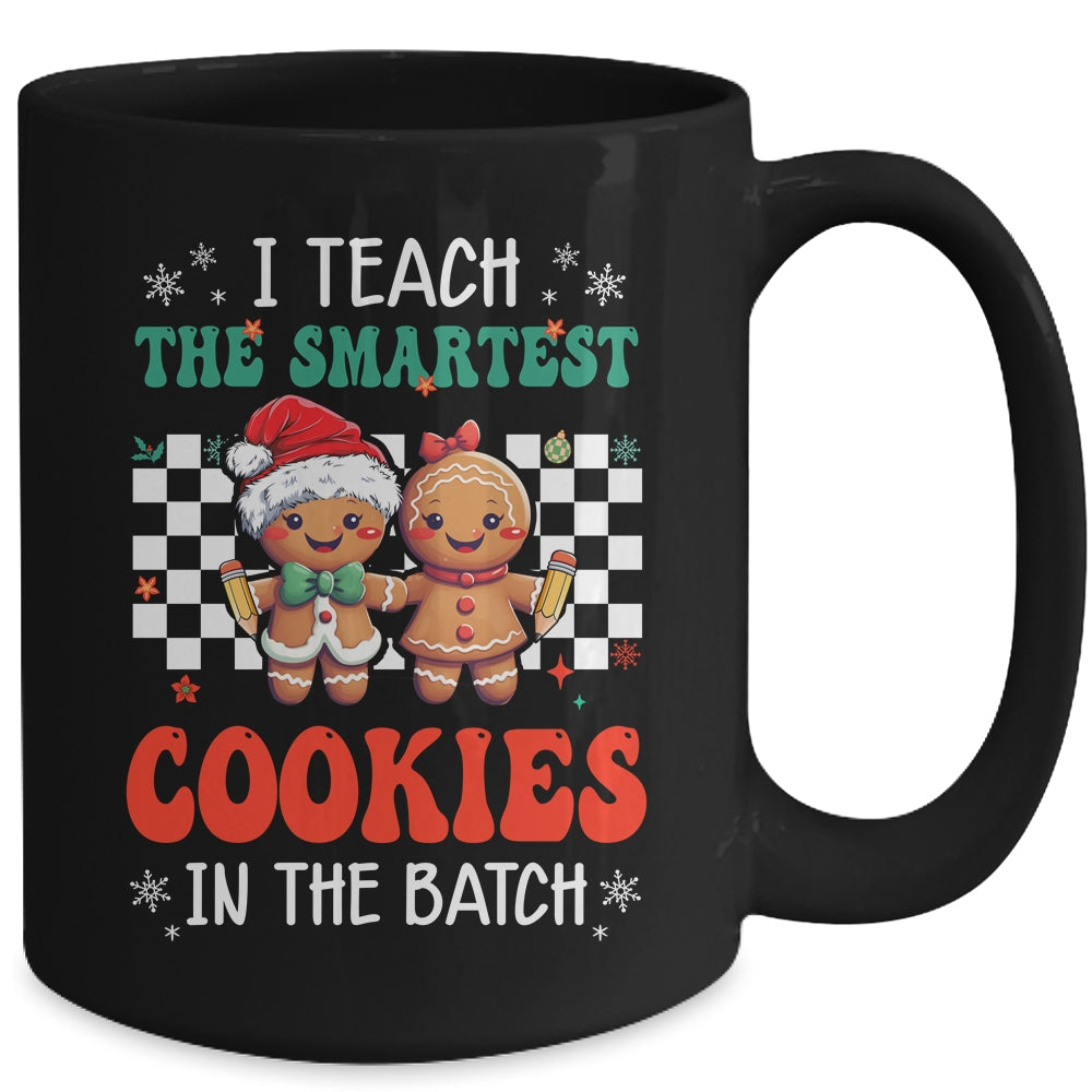 I Teach The Smartest Cookies In The Batch Teacher Christmas Mug | siriusteestore