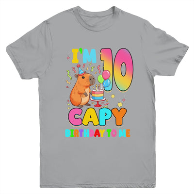 I'm 10 Years Old Capy Birthday To Me 10th Birthday Capybara Youth Shirt | siriusteestore