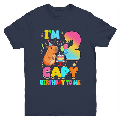 I'm 2 Years Old Capy Birthday To Me 2nd Birthday Capybara Youth Shirt | siriusteestore