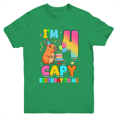 I'm 4 Years Old Capy Birthday To Me 4th Birthday Capybara Youth Shirt | siriusteestore