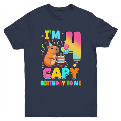 I'm 4 Years Old Capy Birthday To Me 4th Birthday Capybara Youth Shirt | siriusteestore