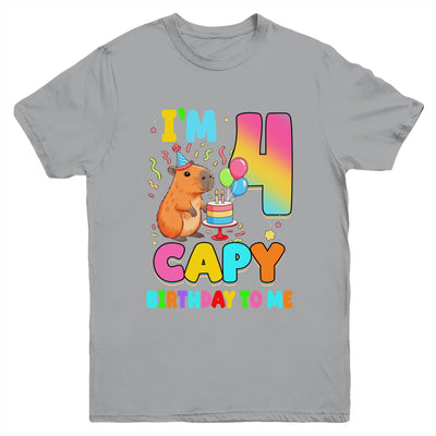 I'm 4 Years Old Capy Birthday To Me 4th Birthday Capybara Youth Shirt | siriusteestore