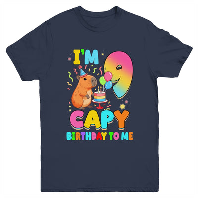I'm 9 Years Old Capy Birthday To Me 9th Birthday Capybara Youth Shirt | siriusteestore