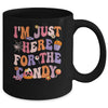 I'm Just Here For The Candy Halloween Groovy Retro Funny Mug | siriusteestore