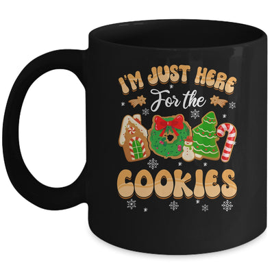 I'm Just Here For The Cookies Funny Xmas Meme Cute Christmas Mug | siriusteestore