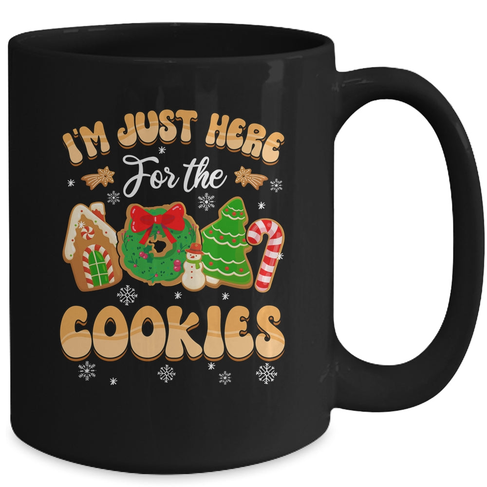 I'm Just Here For The Cookies Funny Xmas Meme Cute Christmas Mug | siriusteestore