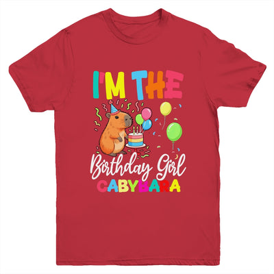 I'm The Birthday Girl Capybara Girl Bday Party Family Youth Shirt | siriusteestore