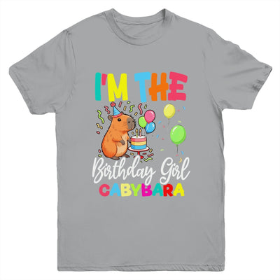 I'm The Birthday Girl Capybara Girl Bday Party Family Youth Shirt | siriusteestore