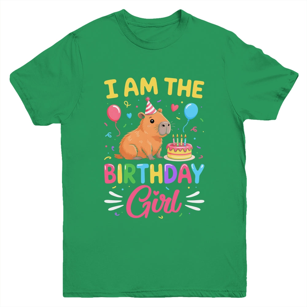 I'm The Birthday Girl Cute Capybara Bday Family Matching Youth Shirt | siriusteestore