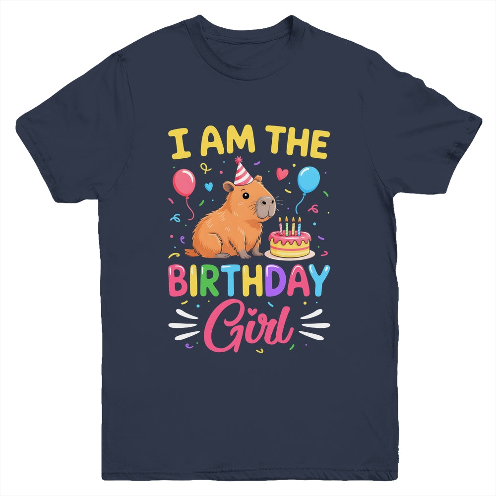 I'm The Birthday Girl Cute Capybara Bday Family Matching Youth Shirt | siriusteestore