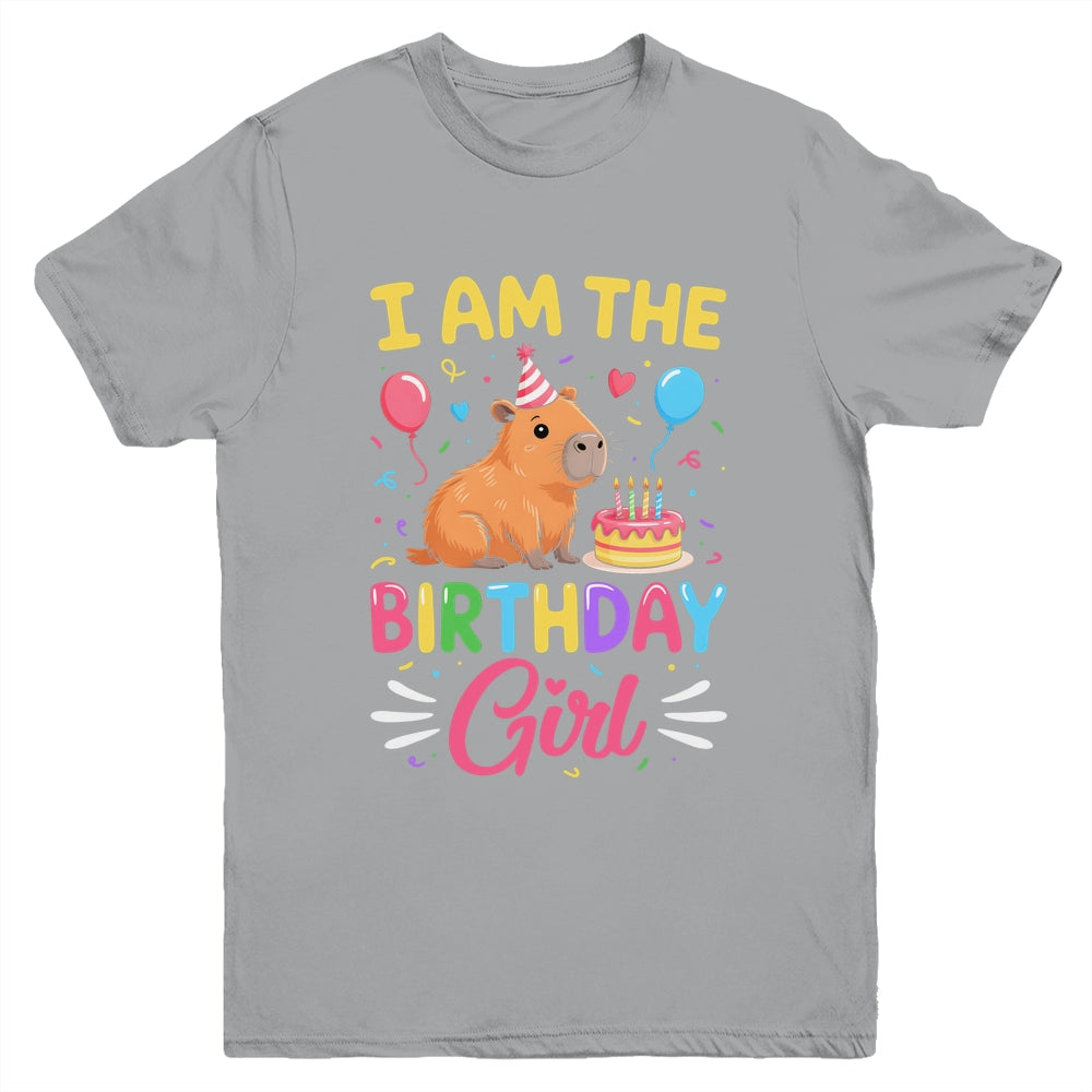 I'm The Birthday Girl Cute Capybara Bday Family Matching Youth Shirt | siriusteestore