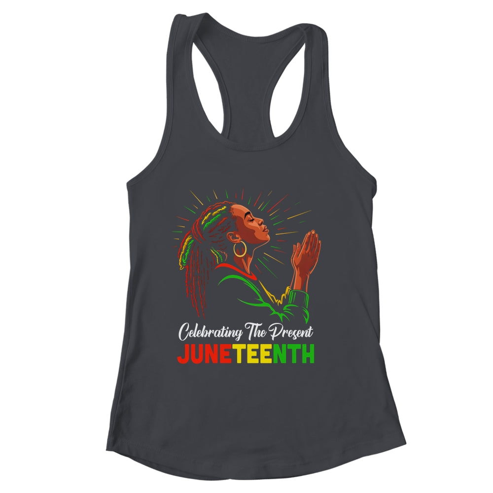 Juneteenth Celebrating The Present Black African Women Shirt & Tank Top | siriusteestore