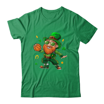 Leprechaun Play Basketball St Patricks Day Sport Mens Boys Shirt & Hoodie | siriusteestore