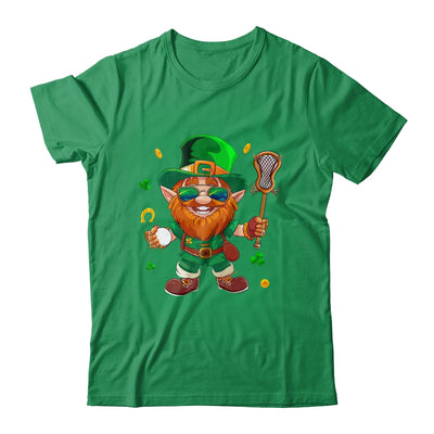 Leprechaun Play Lacrosse St Patricks Day Sport Mens Boys Shirt & Hoodie | siriusteestore