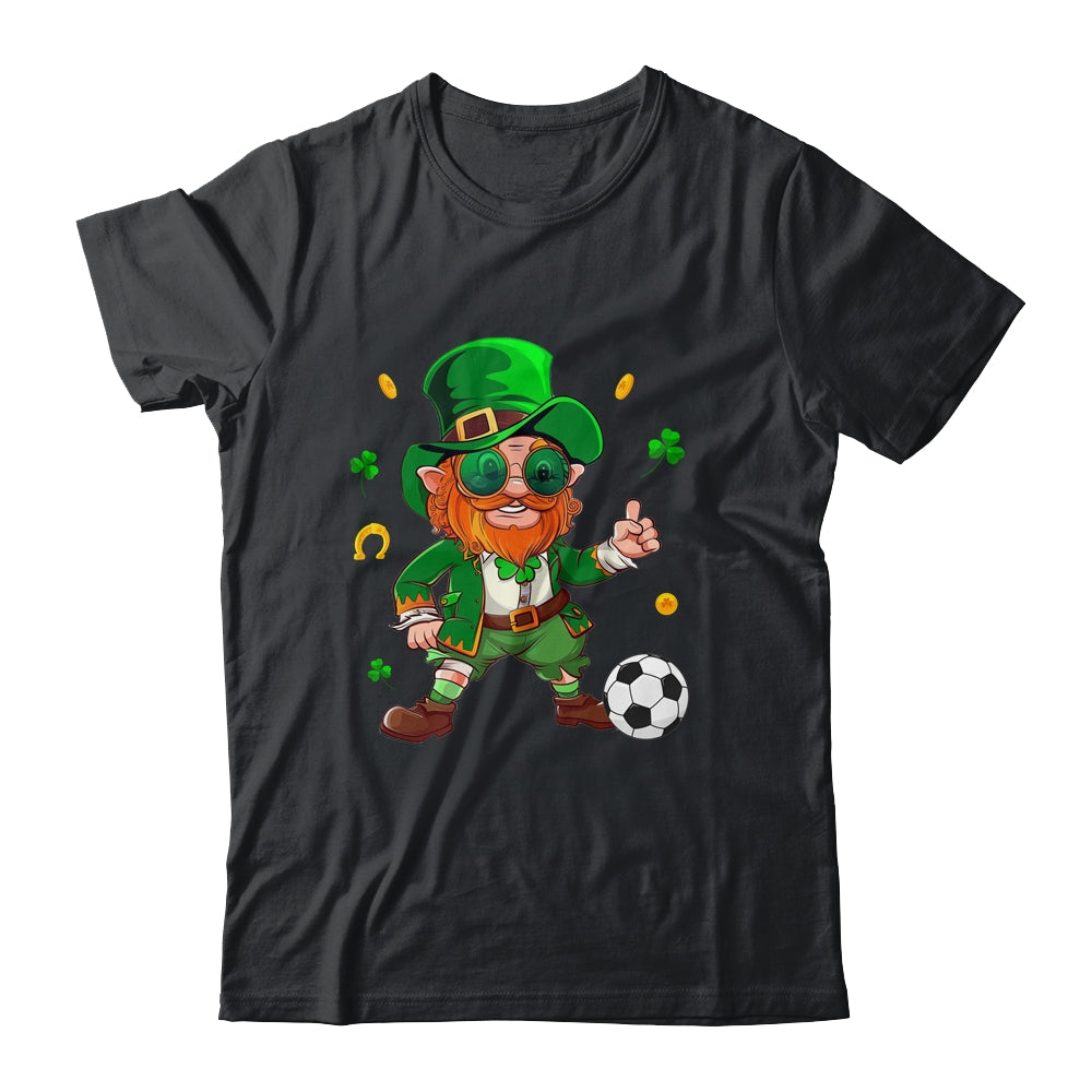 Leprechaun Play Soccer St Patricks Day Sport Mens Boys Shirt & Hoodie | siriusteestore