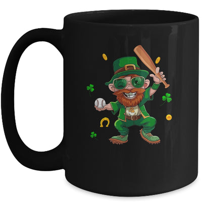 Leprechaun Playing Baseball St Patricks Day Sport Mens Boys Mug | siriusteestore