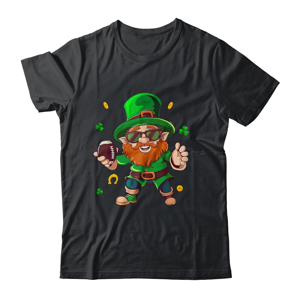 Leprechaun Playing Football St Patricks Day Sport Mens Boys Shirt & Hoodie | siriusteestore