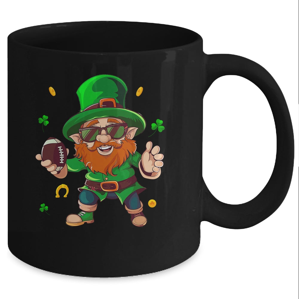 Leprechaun Playing Football St Patricks Day Sport Mens Boys Mug | siriusteestore