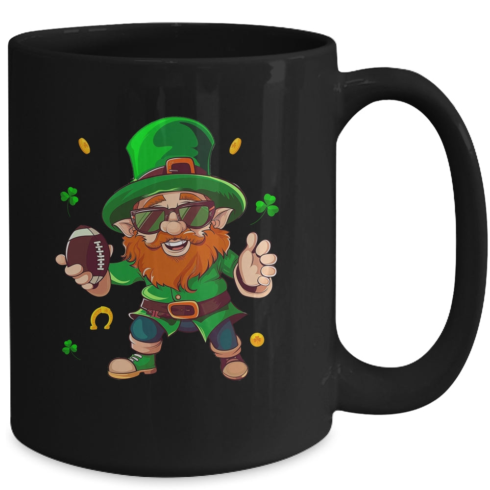 Leprechaun Playing Football St Patricks Day Sport Mens Boys Mug | siriusteestore