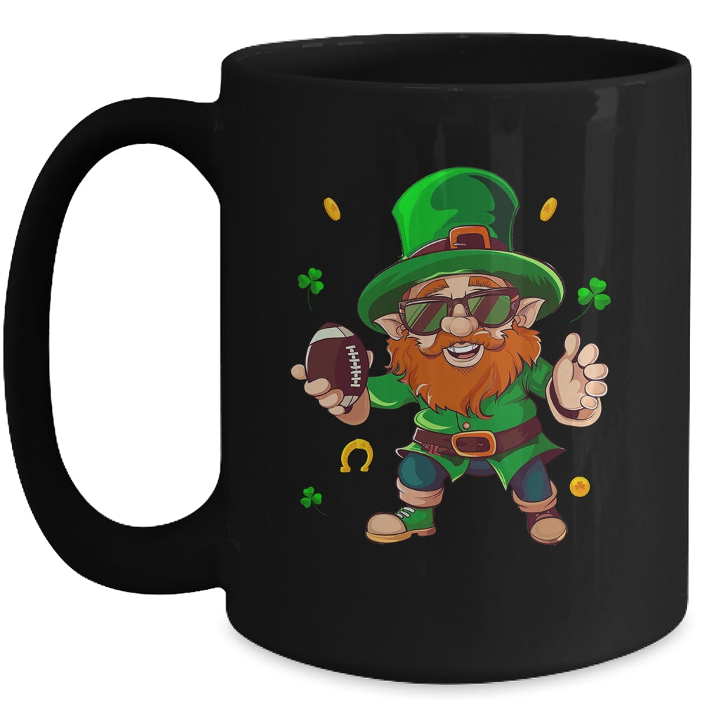 Leprechaun Playing Football St Patricks Day Sport Mens Boys Mug | siriusteestore