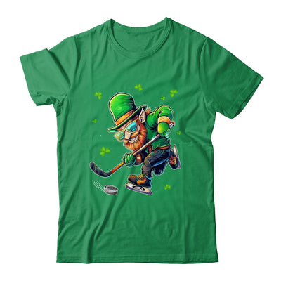 Leprechaun Playing Hockey St Patricks Day Sport Mens Boys Shirt & Hoodie | siriusteestore
