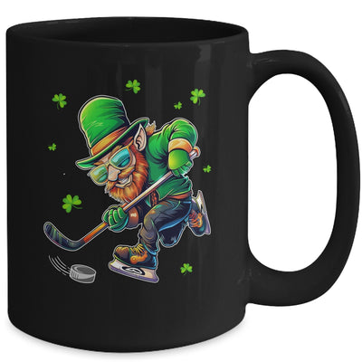 Leprechaun Playing Hockey St Patricks Day Sport Mens Boys Mug | siriusteestore