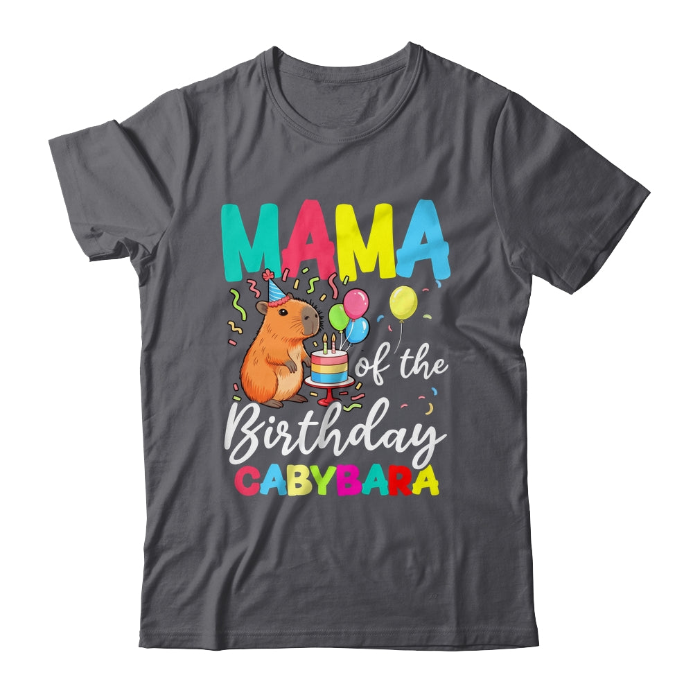 Mama Of The Birthday Capybara Girl Bday Party Family Shirt & Hoodie | siriusteestore