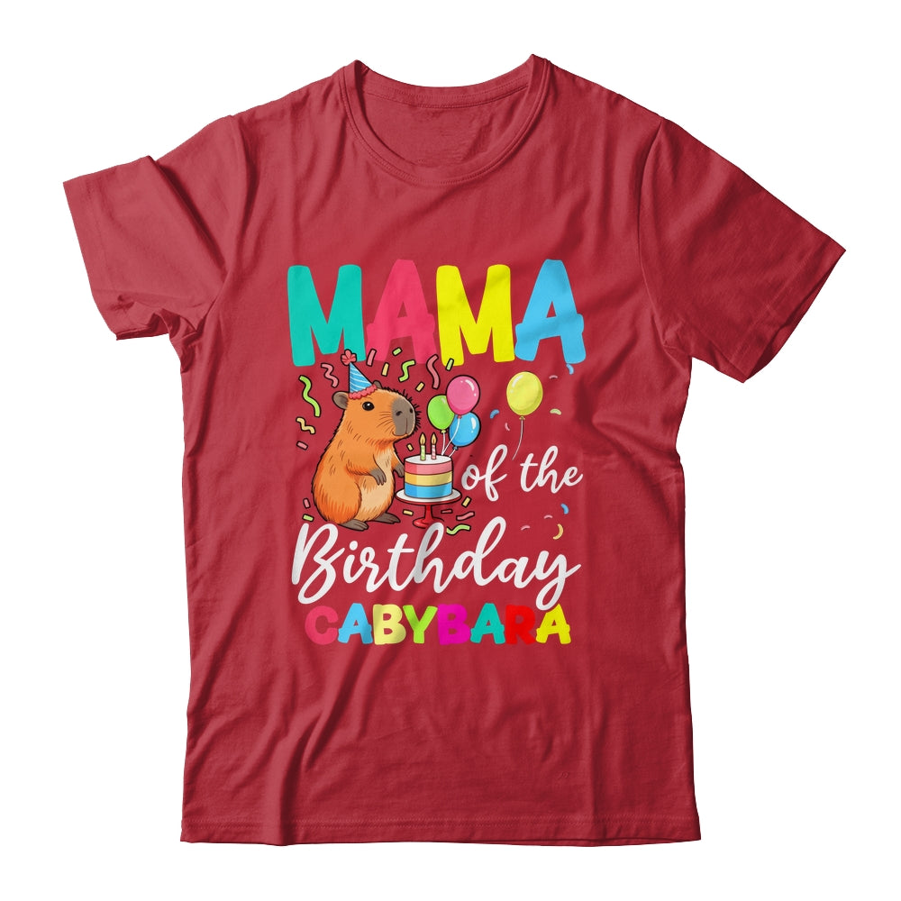 Mama Of The Birthday Capybara Girl Bday Party Family Shirt & Hoodie | siriusteestore