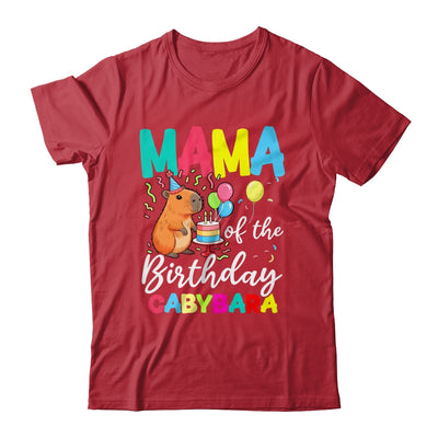 Mama Of The Birthday Capybara Girl Bday Party Family Shirt & Hoodie | siriusteestore