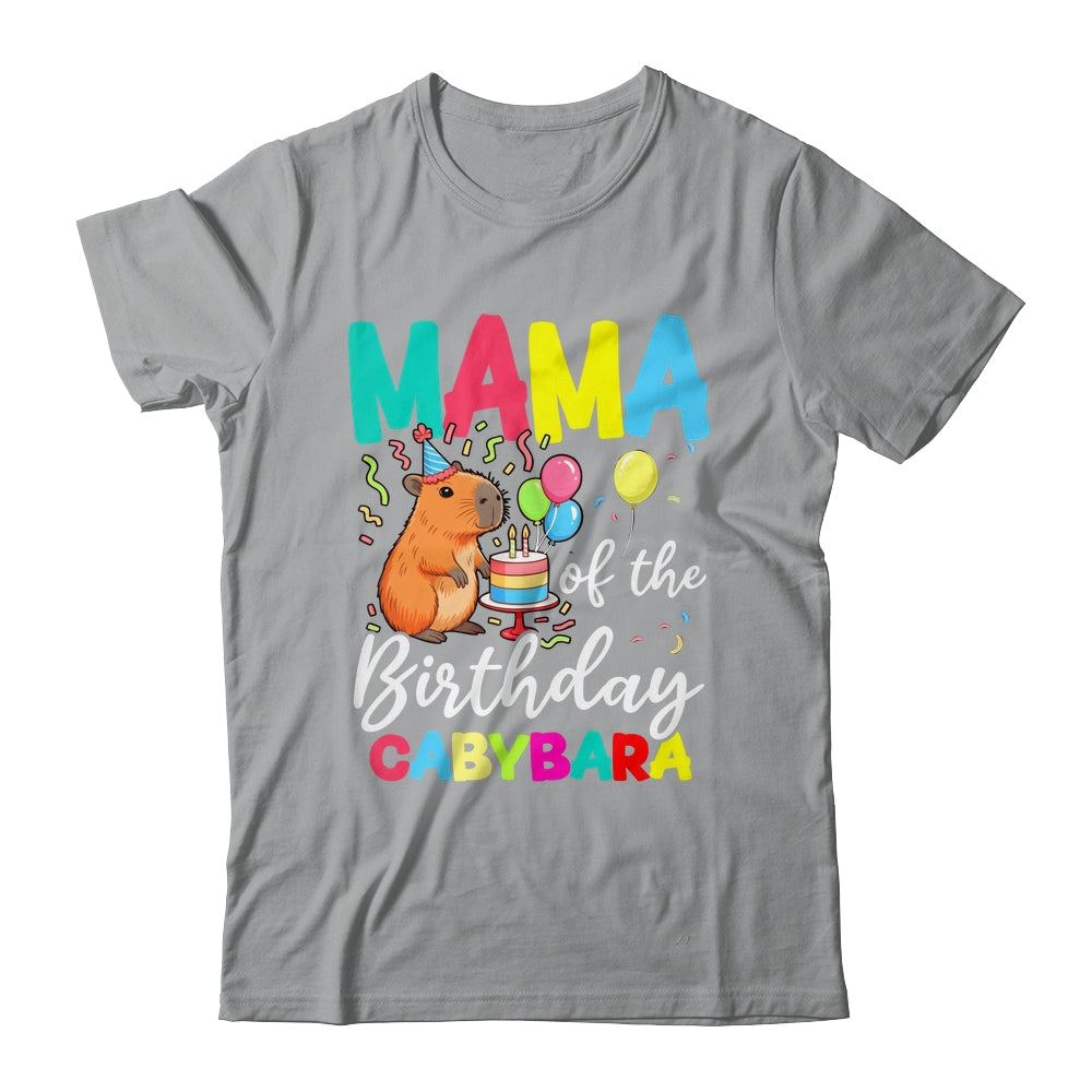 Mama Of The Birthday Capybara Girl Bday Party Family Shirt & Hoodie | siriusteestore