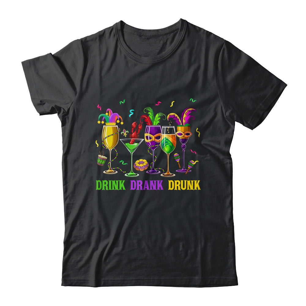 Mardi Gras Glass Of Wine Drinking Team Wine Festival Parade Shirt & Tank Top | siriusteestore