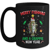 Merry Fishmas Crappie Christmas Tree Fishing Funny Xmas Mug | siriusteestore