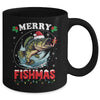 Merry Fishmas Fish Funny Fishing Christmas Dad Men Mug | siriusteestore